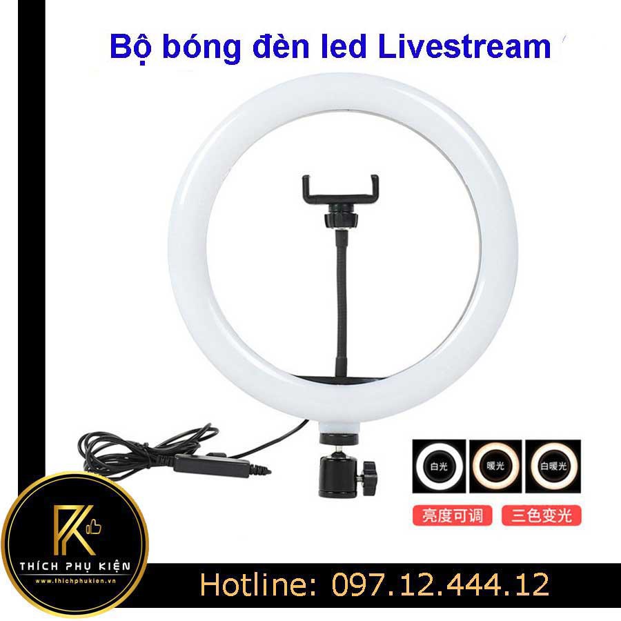 Bộ đèn Led livestream bán hàng - quay phim - chụp hình - Makeup trang điểm