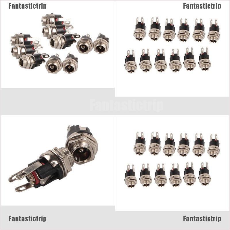 10 Đầu Nối Kim Loại Cho Dòng Điện DC 5.5mm X