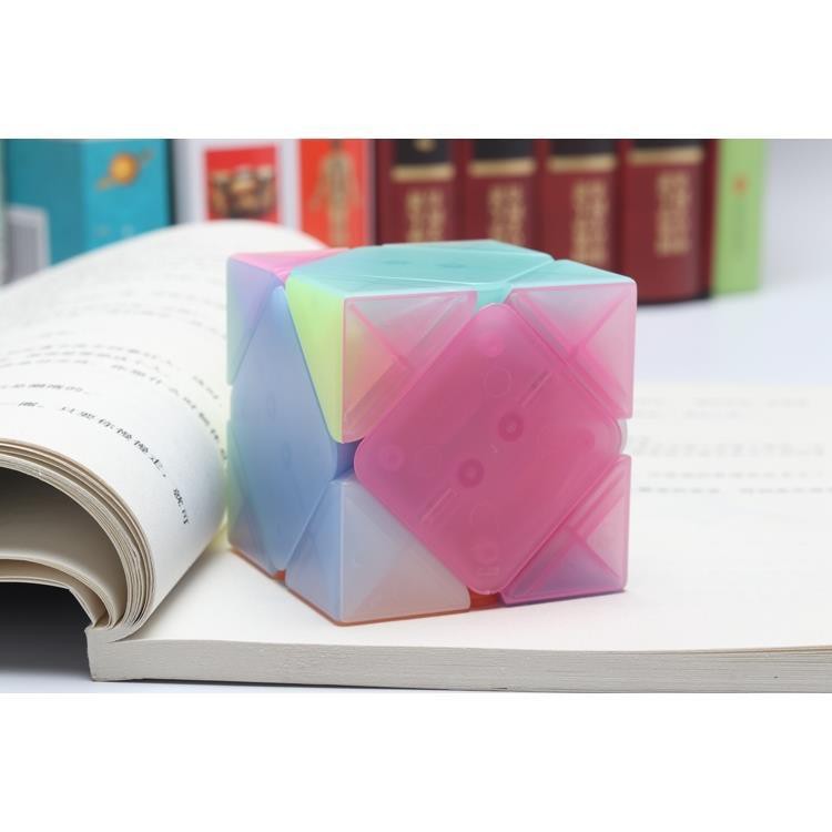 Jelly Magical Nghiêng Khối Rubik của Người ngoài hành tinh Khối Rubik dành cho người mới bắt đầu và trẻ em Màu đặc biệt