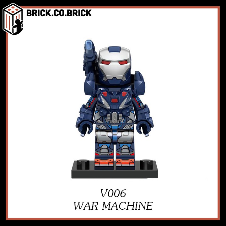 War Machine Thor Thanos Đồ Chơi Lắp Ráp Nhân Vật Siêu Anh Hùng Non Lego và Minifigure Super Hero Marvels V001 V002
