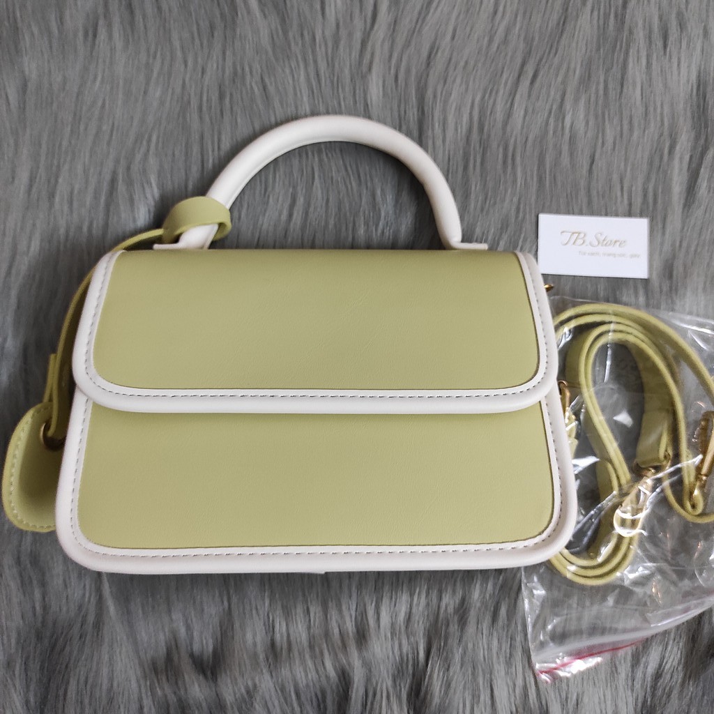 Túi xách đeo chéo quai cao phối viền - Hàng loại 1 - TB.Store DC273