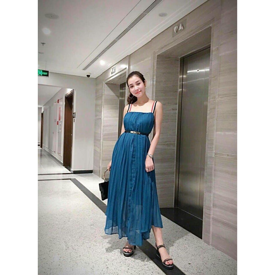 ĐẦM MAXI DẬP LY 2 DÂY D0567195