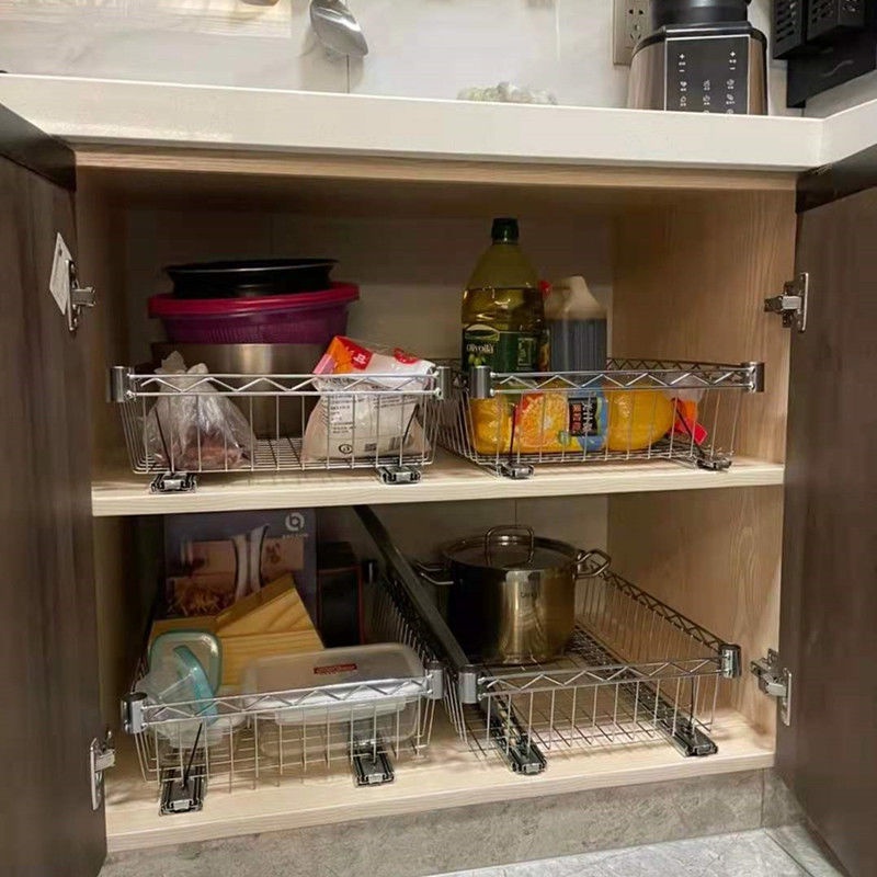 Thanh Trượt Ngăn Kéo Tủ Nhà Bếp Tiện Dụng DIY