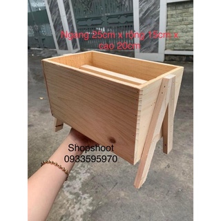 HỘP GỖ XÍCH ĐU CẮM HOA