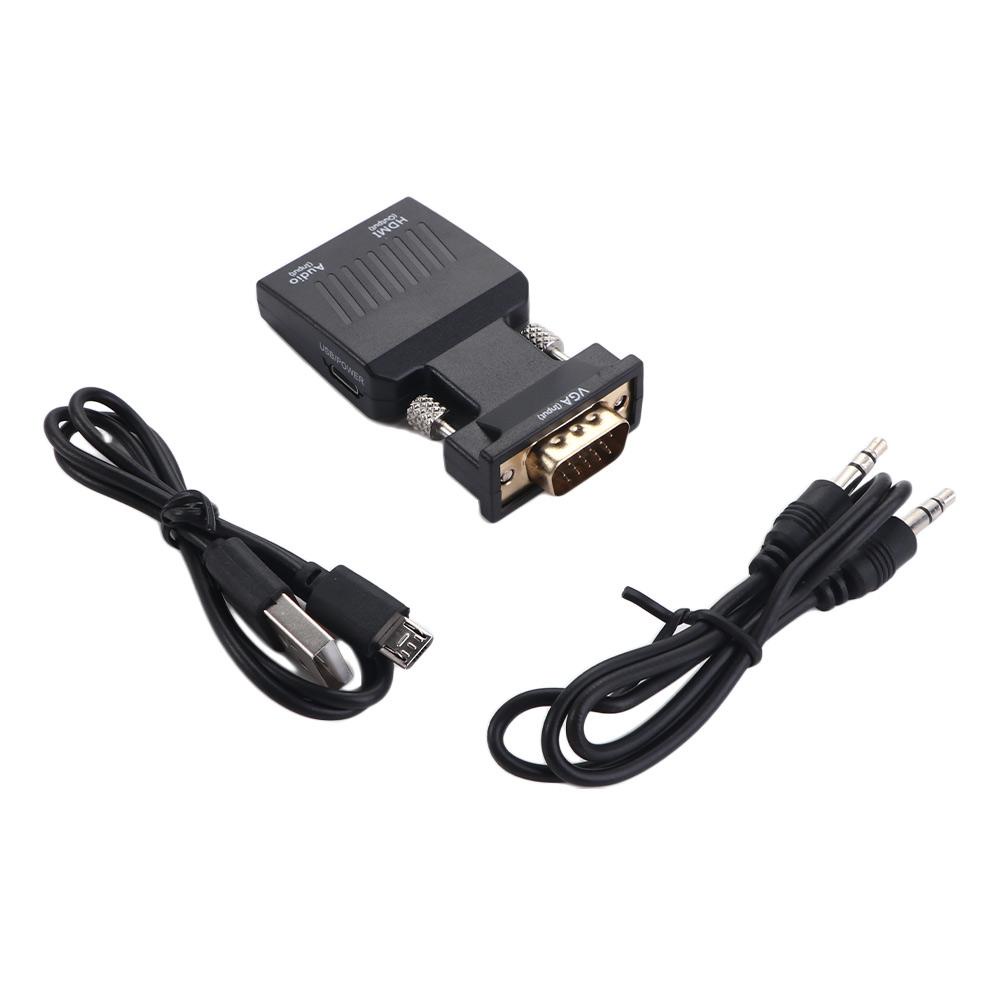 Cáp Chuyển Đổi VGA Sang HDMI VGA 720 1080P Chuyên Dụng Cho PC Laptop