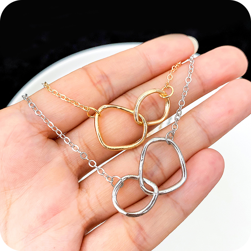 Dây chuyền mặt trang sức kiểu dáng đơn giản kiểu Hàn Quốc cho cặp đôi