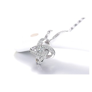 Mặt dây chuyền mạ bạc đính đá - md002