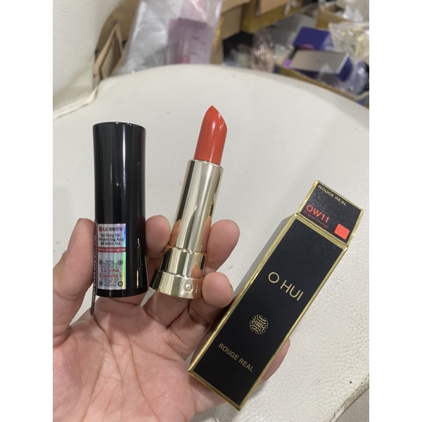 [tem lg vina] - Son môi Ohui OHUI Rouge Real Lipstick full màu cam cháy OW11