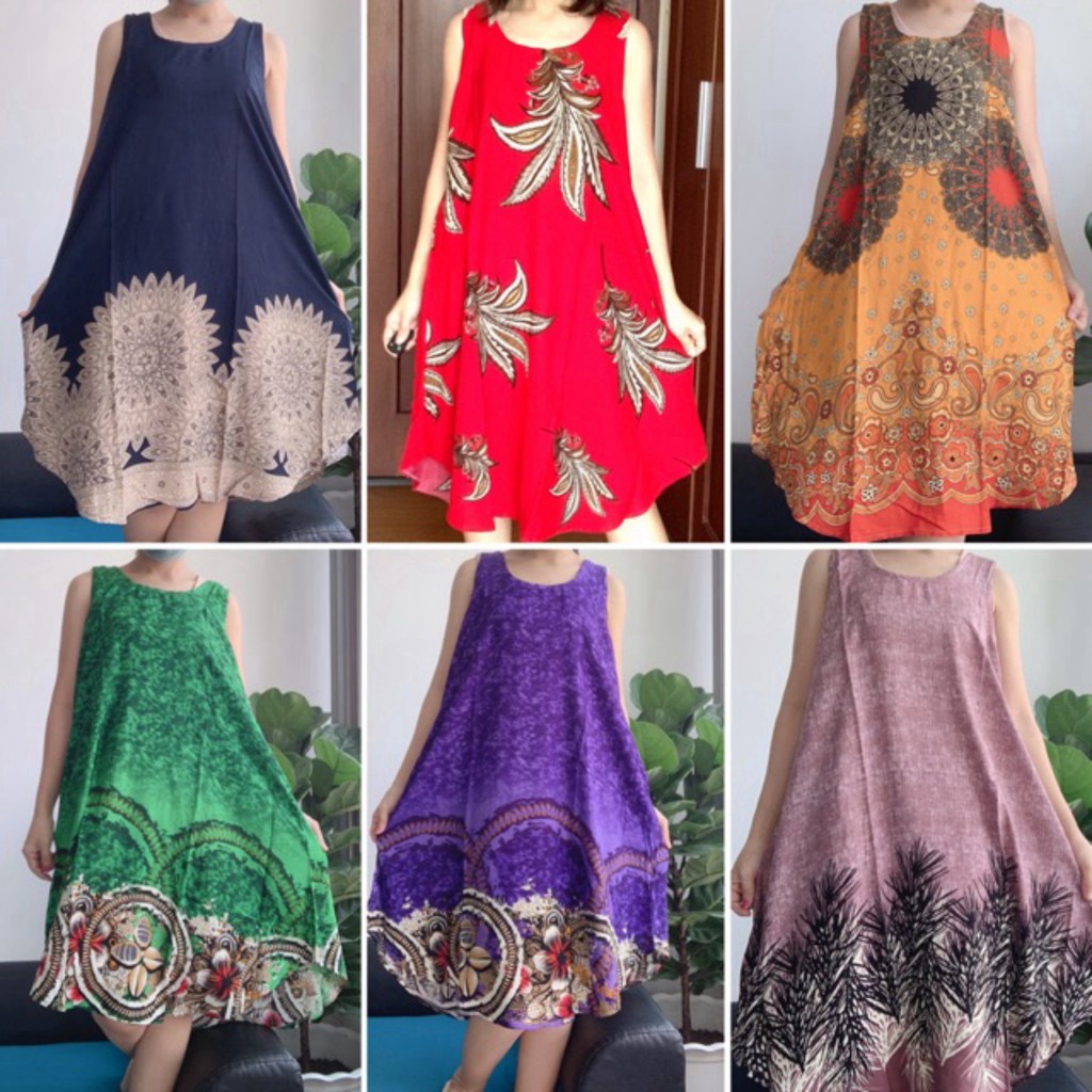 Váy lanh xuông from đại, chất mát, nhiều họa tiết