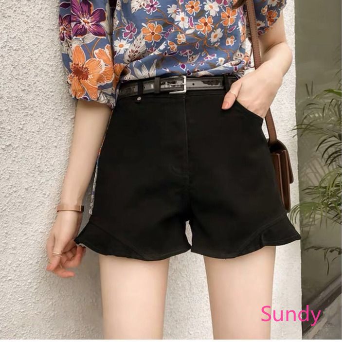 Quần Short Jean Ống Rộng Thời Trang Dành Cho Nữ