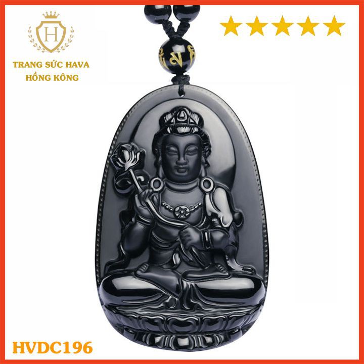 Dây Chuyền Nam Mặt Quan Âm Titan Xi Mạ Vàng Non 24k Cao Cấp, Vòng Cổ Nữ Phong Cách Thời Trang Cá Tính - HVDC196