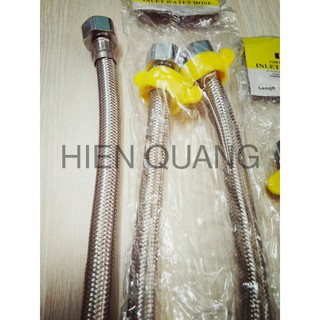 Combo 2 dây cấp nước nóng lạnh bọc Inox