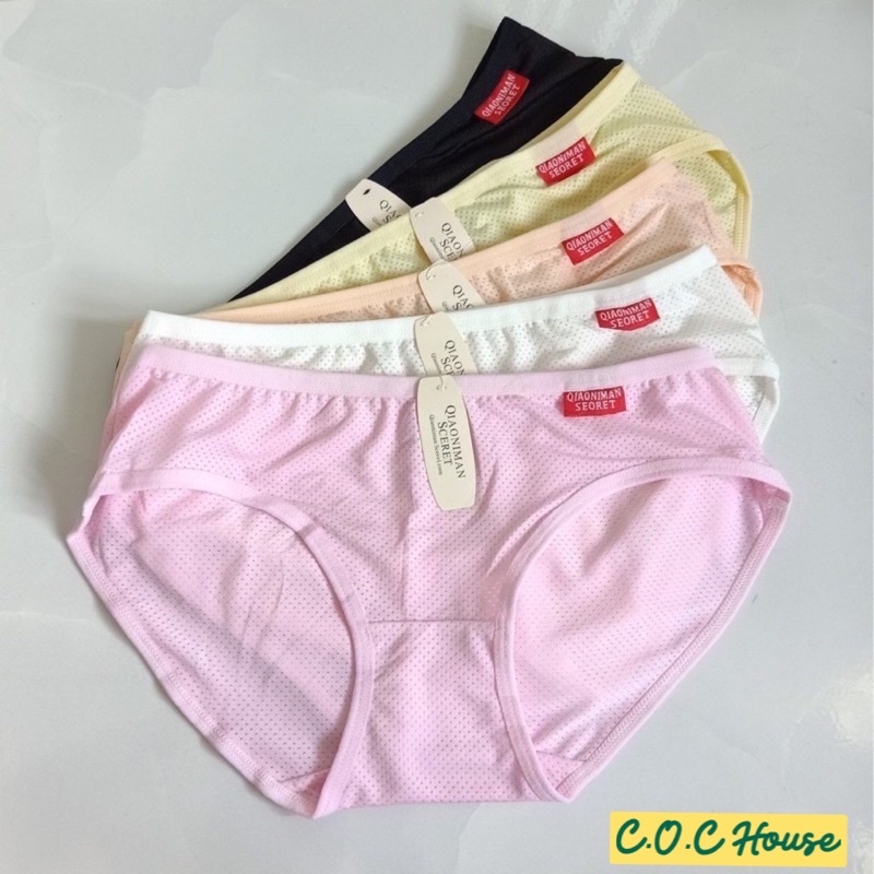 [VM009 Giá Sập Sàn] Quần Lót Nữ Thun Coton Thái Cotton Thông Hơi