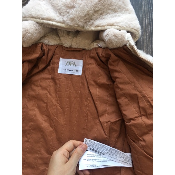 Áo khoác lông Zara dư xịn cho bé
