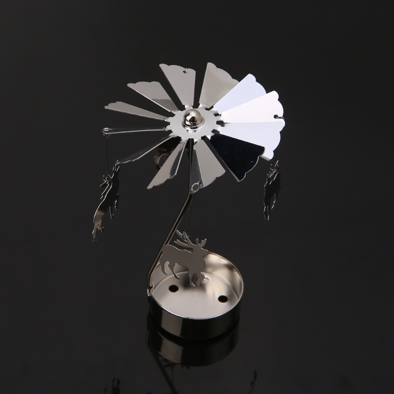 Khay nến tealight kim loại xoay quà tặng trang trí nội thất