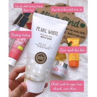 Tẩy Da Chết Dưỡng Trắng Ngọc Trai The Nature Book - Pearl White Peeling Gel 120gr,
