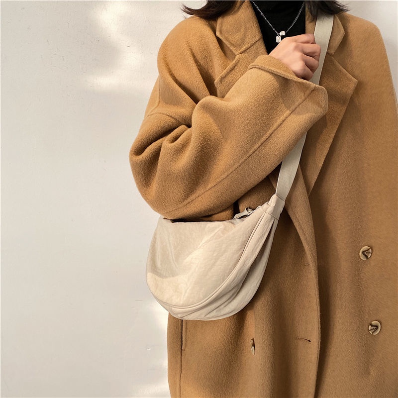 Túi Đeo Chéo Vai Bằng Vải Nylon Nhỏ Dễ Phối Đồ Có 8 Kiểu Cho Nữ Sinh