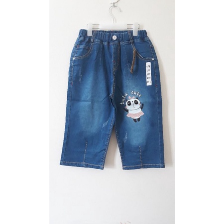 (mới về) Quần jeans lửng size đại cho bé gái 35-53kg