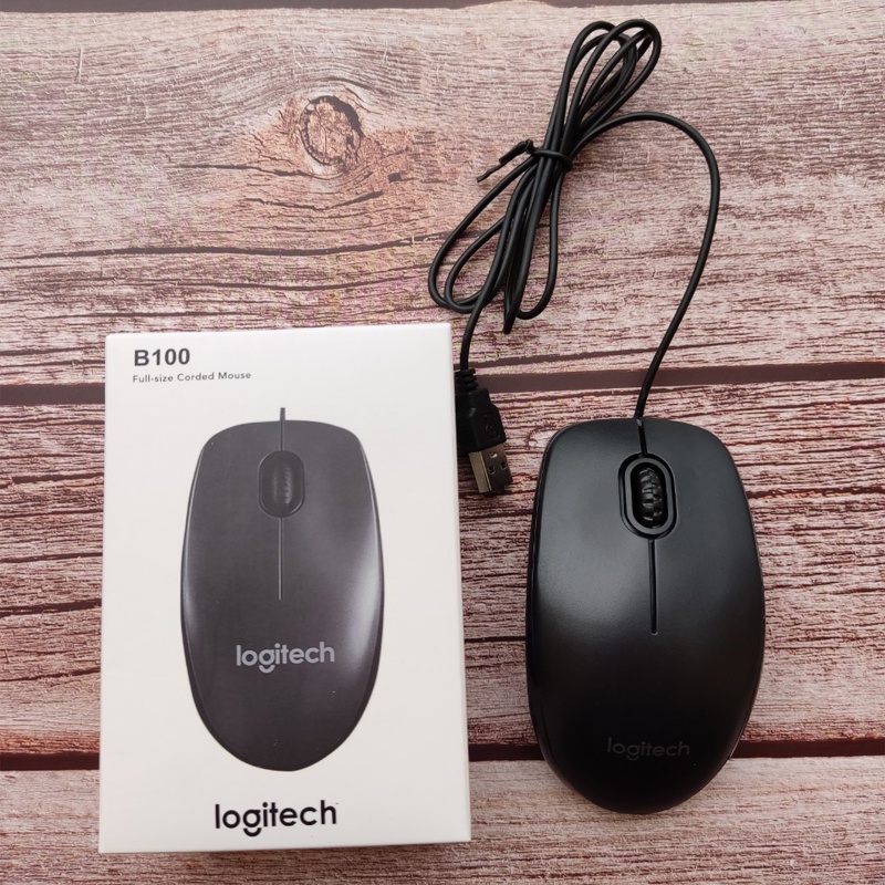 Chuột Máy Tính LOGITECH B100 Chuyên Game / Văn Phòng -Chính Hãng