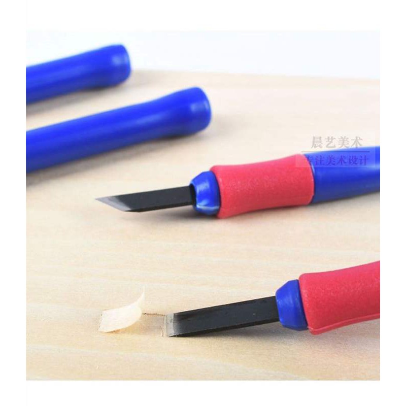 Dao khắc gỗ - Dao đục gỗ - WOODPECKER Woodcut Knife Carving Set PM126 PM336