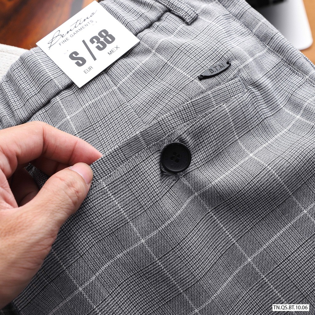 Quần Short Tây Âu Kẻ Sọc BENTINO, hàng chất liệu cao cấp 4 Màu trẻ trung sang trọng xuất xịn chính hãng