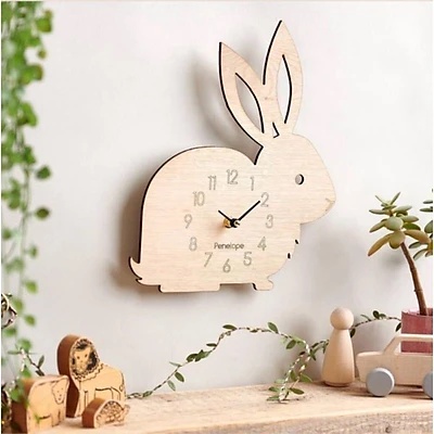 Đồng hồ gỗ treo tường hình con vật NHIỀU MẪU siêu dễ thương - Quà tặng JONYDECOR