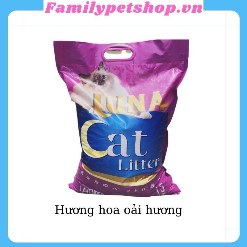 Cát vệ sinh cho mèo Luna Litter túi 8L-familypetshop.vn