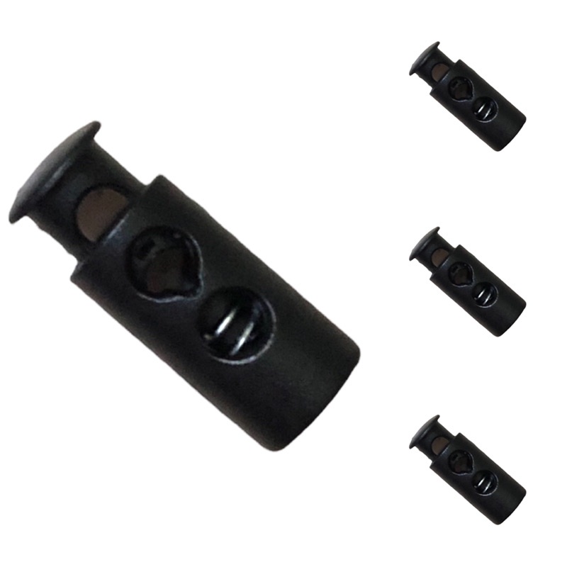 5 cái - Nút chặn 2 lỗ áo khoác, balo, túi rút &amp; cố định đầu dây