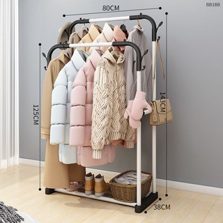 Giàn phơi đồ gia đình, phòng ngủ âm sàn, quần áo nhỏ thoáng mát, gấp gọn trong nhà ký túc xá đơn giản