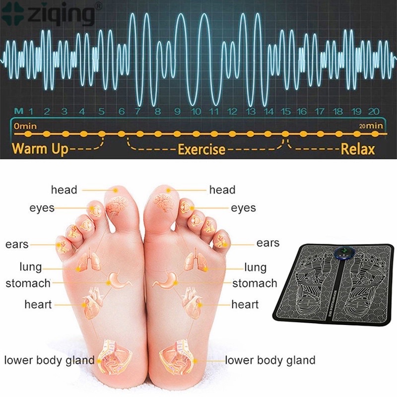 Đệm massage chân - máy mát xa bàn chân - kích thích huyệt đạo bằng xung điện