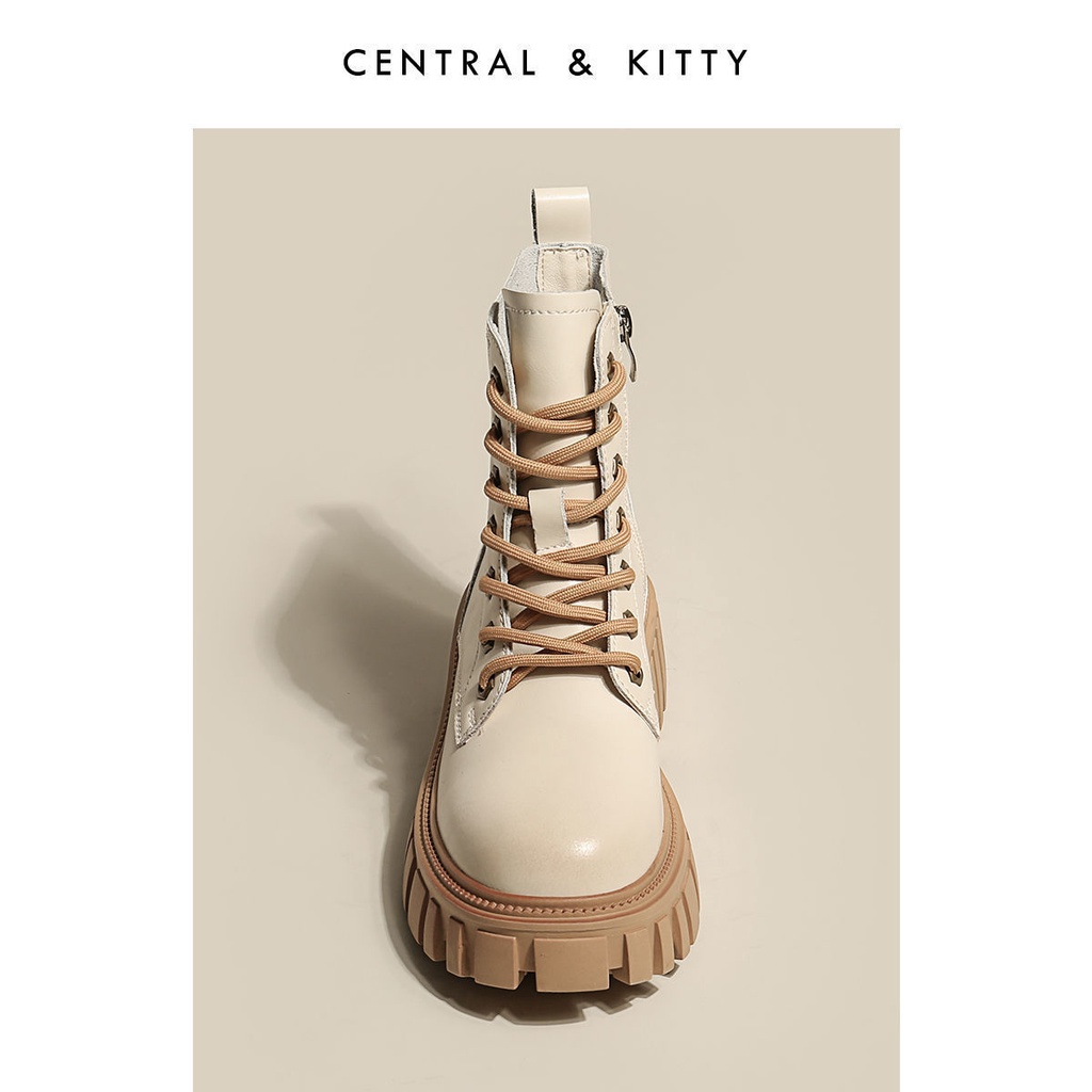 Giày Boot Martin Đế Dày Tăng Chiều Cao Phong Cách Mới Cho Nữ
