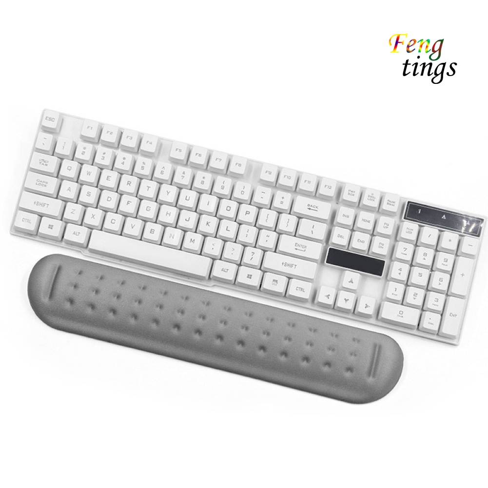 Miếng đệm lót chuột bàn phím bằng cao su non hỗ trợ thư giãn cổ tay bàn tay cho văn phòng