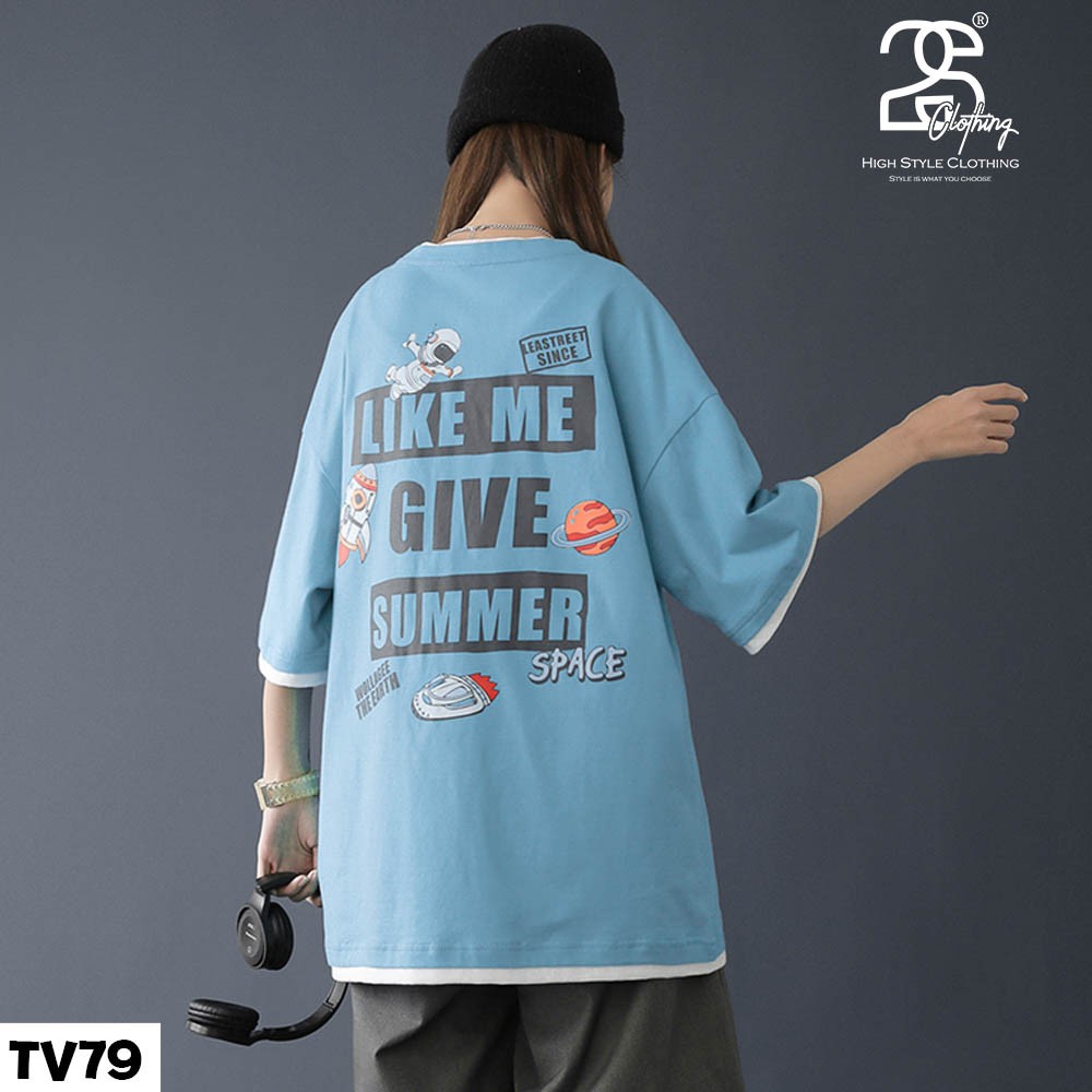 Áo Thun Nam Cổ Tròn Tay Lỡ 2s Clothing Áo Phông Nam Unisex Form Rộng Cotton Oversize Giá Rẻ Hình Chibi TV79 | BigBuy360 - bigbuy360.vn