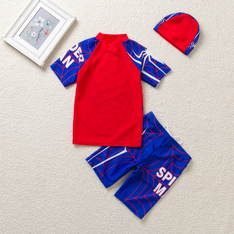 Bộ đồ bơi họa tiết hoạt hình kèm nón bơi cho bé trai