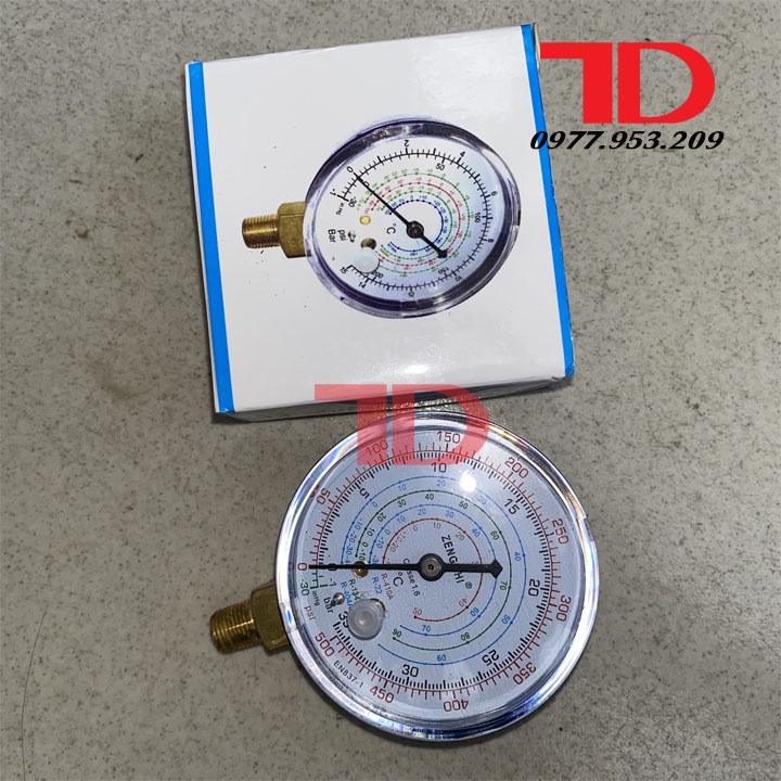 Mặt đồng hồ đo gas thay thế hạ áp Điện Lạnh Thuận Dung