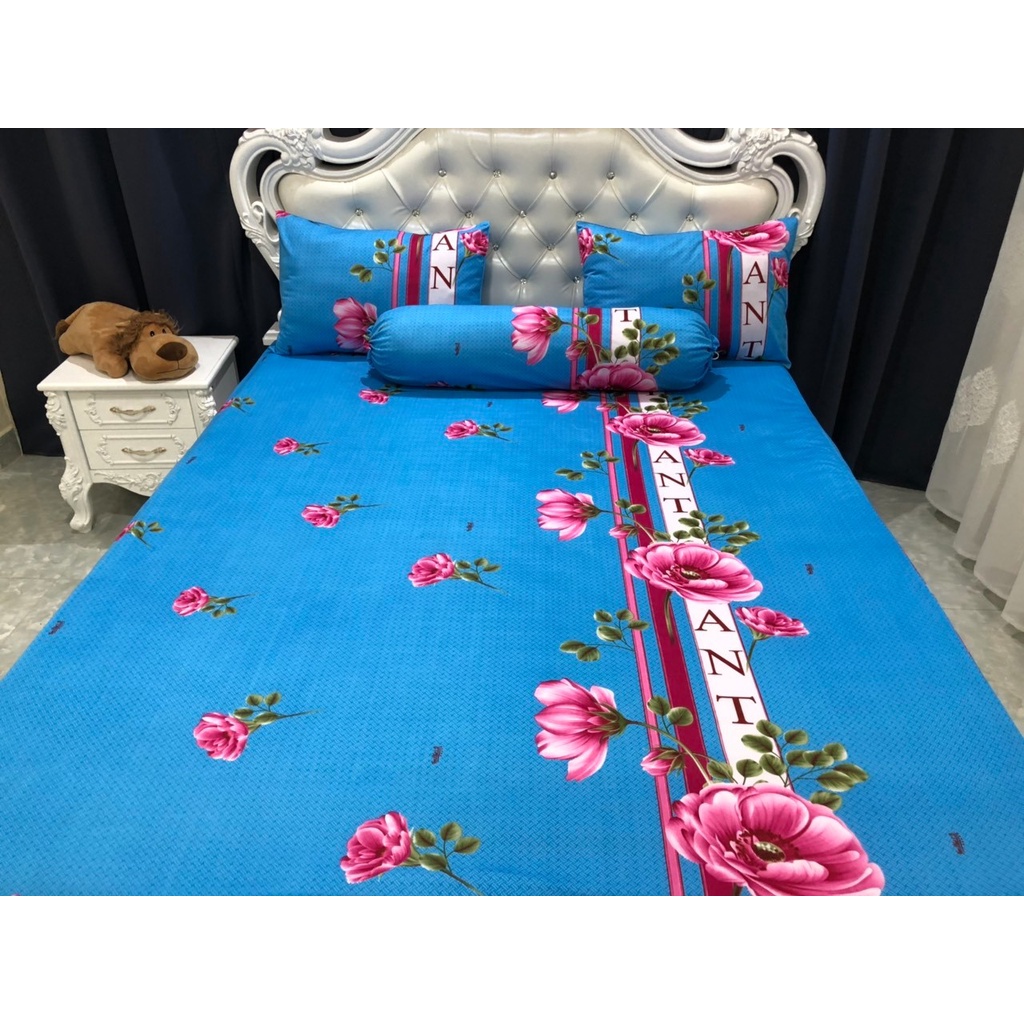 Bộ Drap Thun Hàn Quốc Mát Lạnh 1m8x2m { 4 món }nhiều  màu | BigBuy360 - bigbuy360.vn