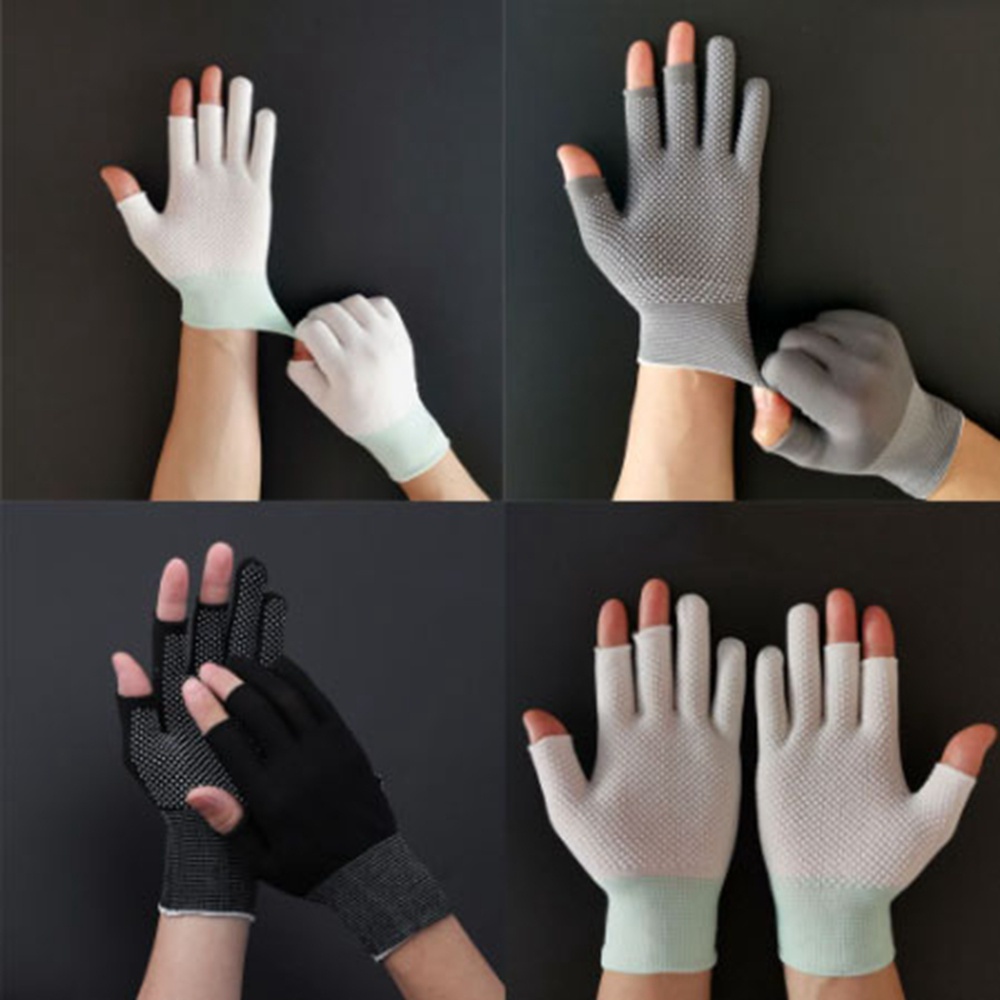 Găng Tay Nylon Co Giãn Chống Trượt Chống Nắng Dùng Khi Đạp Xe