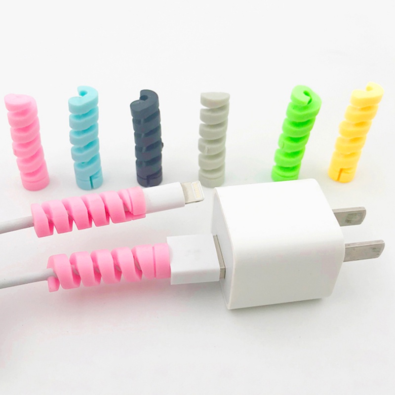 Set 2 Dụng Cụ Quấn Bảo Vệ Dây Cáp Chống Đứt Bằng Silicon