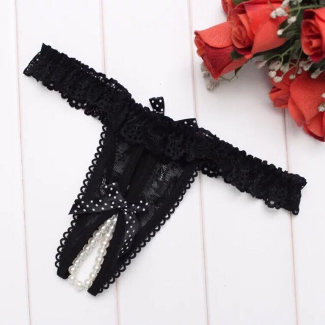 Bộ 5 quần lót lọt khe ren lưới đồ lót chữ T quyến rũ kiểu Hàn | BigBuy360 - bigbuy360.vn