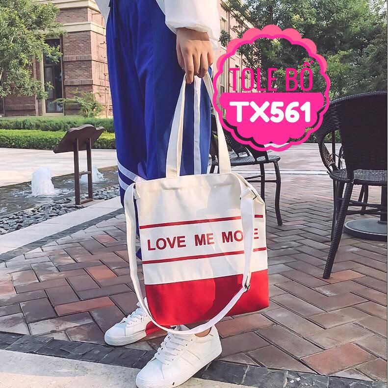 TÚI TOTE IN CHỮ XINH XẮN TX561⚡ẢNH THẬT⚡ TÚI CHÉO NỮ ⚡ TÚI XÁCH NỮ ⚡ TÚI TOTE BỐ ⚡ TỔNG HỢP