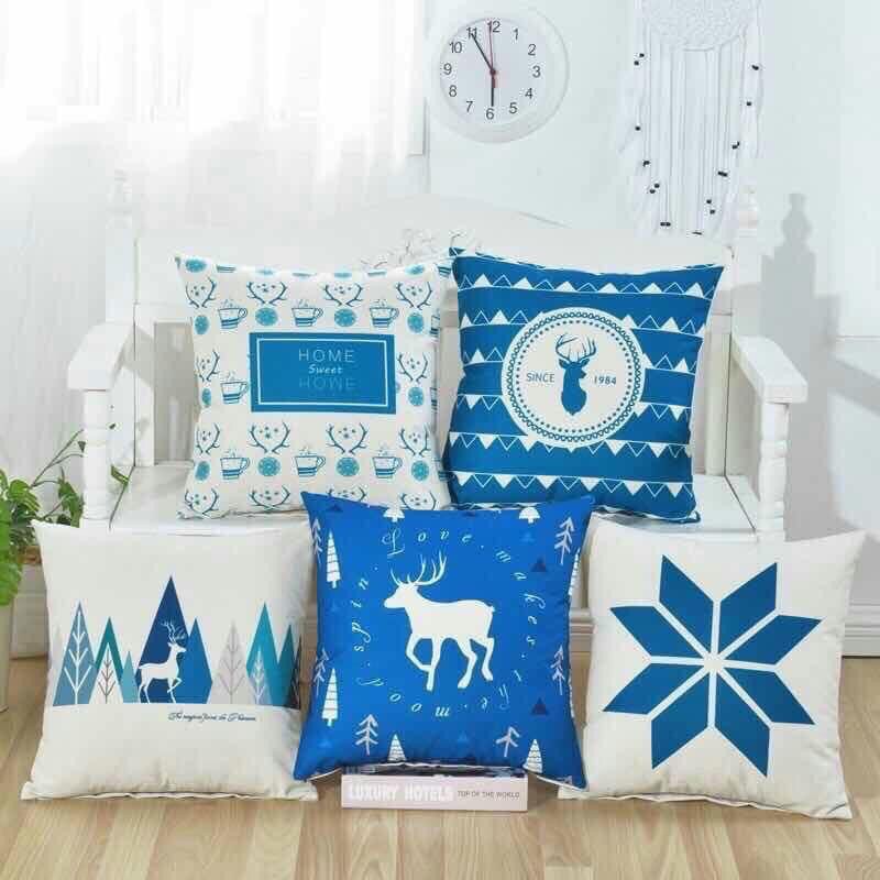 Gối vuông tựa lưng trang trí ghế sofa ghế gỗ phòng khách phòng ngủ cute dễ thương