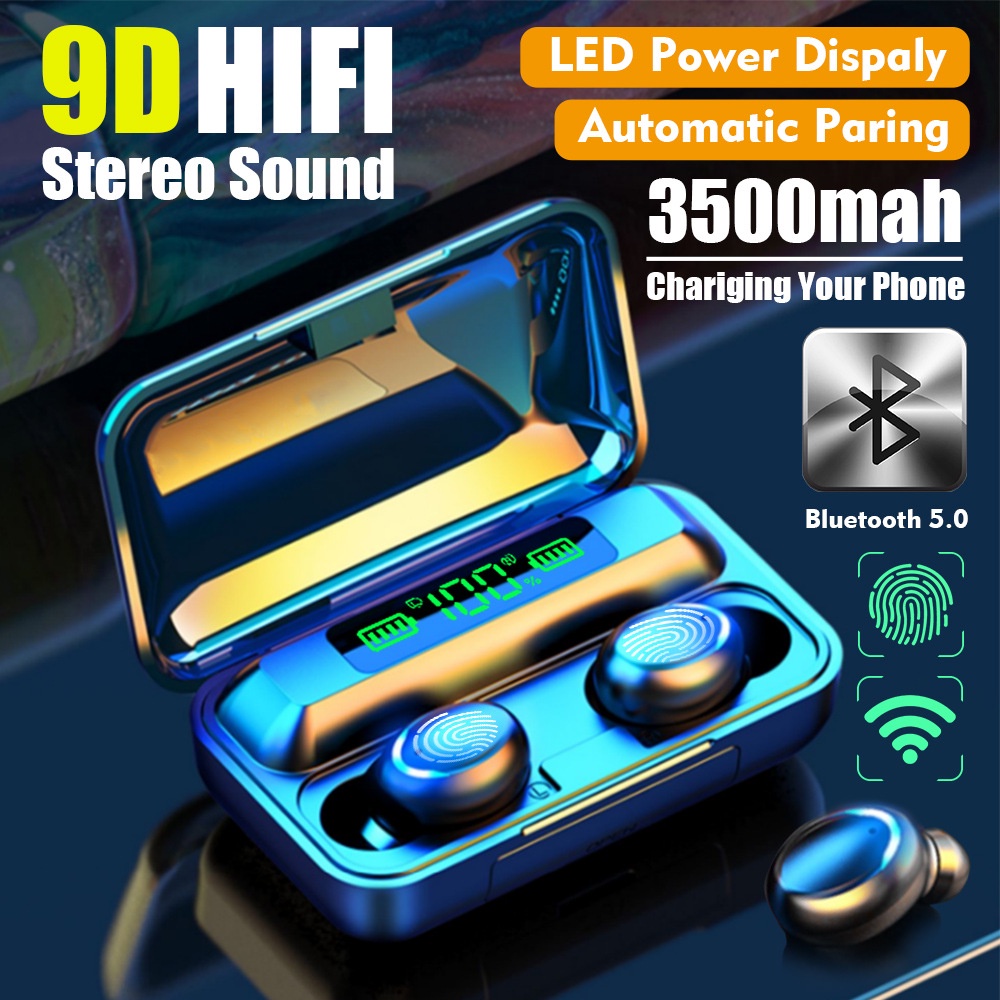 Tai nghe Bluetooth  chống ồn tích hợp sạc dự phòng 2500mAh TWS Chống Ồn Tai Nghe Không Dây điều Khiển Cảm ứng