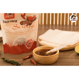 Bánh tráng sate cay abi