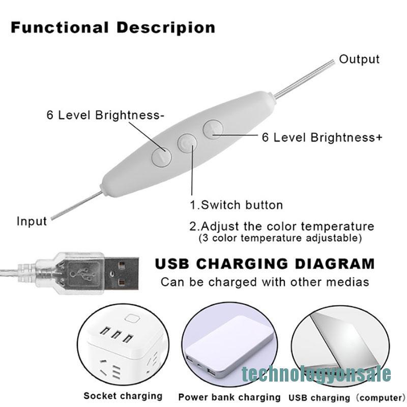 Gương Trang Điểm Để Bàn Có Đèn Led Tiện Lợi