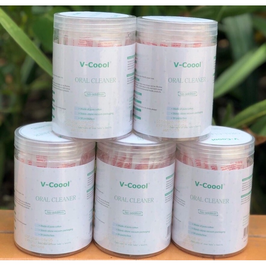 Hộp rơ lưỡi cho bé (hộp 30 thanh) chính hãng V-coool