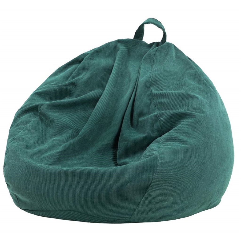 70*80cm Vỏ bọc ghế lười dạng hạt đậu chất liệu vải nhung kẻ cho bé và người lớn Bean Bag