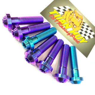 Ốc GR5 Titanium 10 ly 4 phân đầu dù bắt gấp xe tay ga như Vario, AB, Click, Vision, SH mode, Luvias, SH