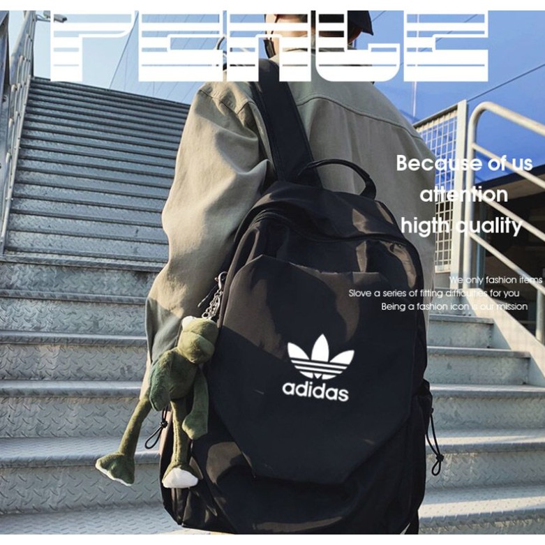 Balo thể thao in logo Adidas sức chứa lớn chống nước thời trang năng động
