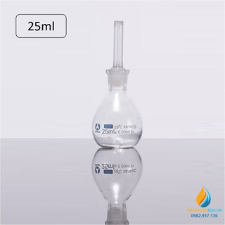 Bình tỷ trọng thủy tinh, dung tích 25ml, hãng Bomex, bình mật độ pycnometer