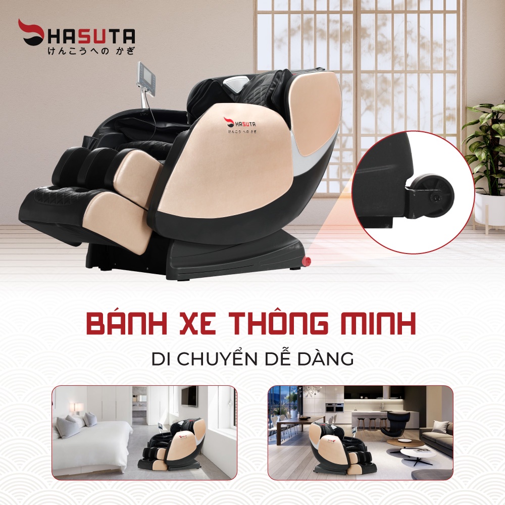 Ghế Massage toàn thân Hasuta HMC- 381, công nghệ Nhật Bản, màn hình LED